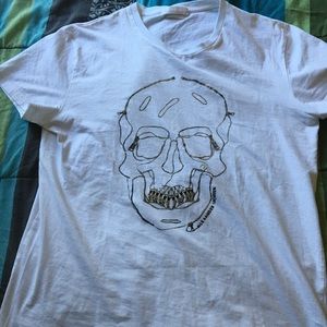 Alexander Mcqueen Gold Skull Tee XL